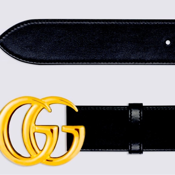 ⭐️⭐️Authentic BNWOT Gucci GG Marmont Leather Belt with Shiny Buckle. ⭐️⭐️ - Picture 2 of 3